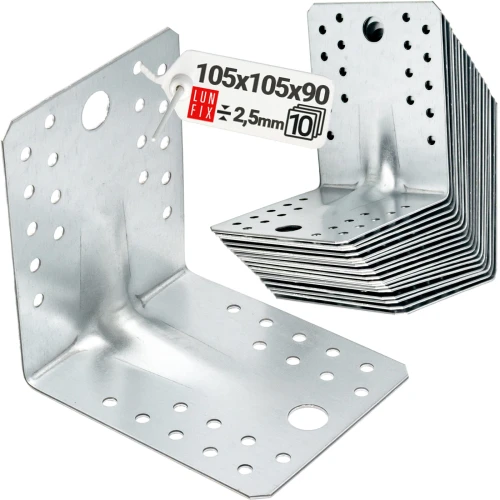 Úhelník s prolisem KP2 105x105x90x2,5 10 ks.