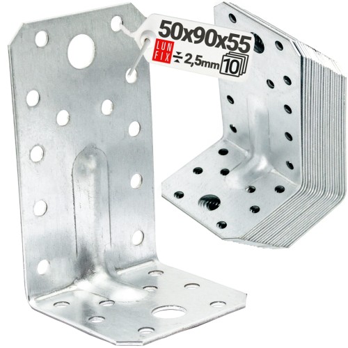 Úhelník s prolisem KP3 50x90x55x2,5 10 ks.