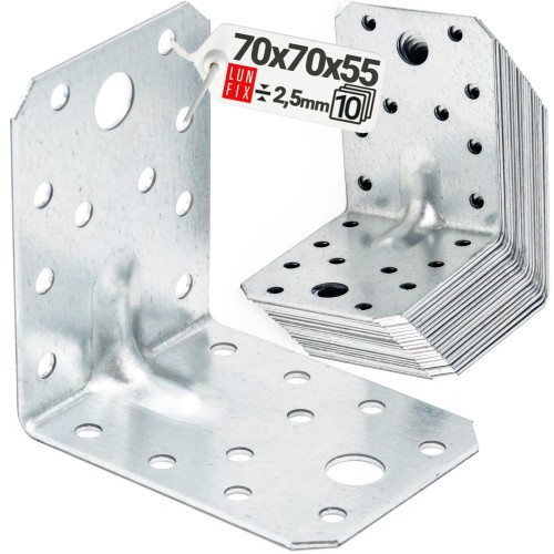 Úhelník s prolisem KP4 70x70x55x2,5 10 ks.