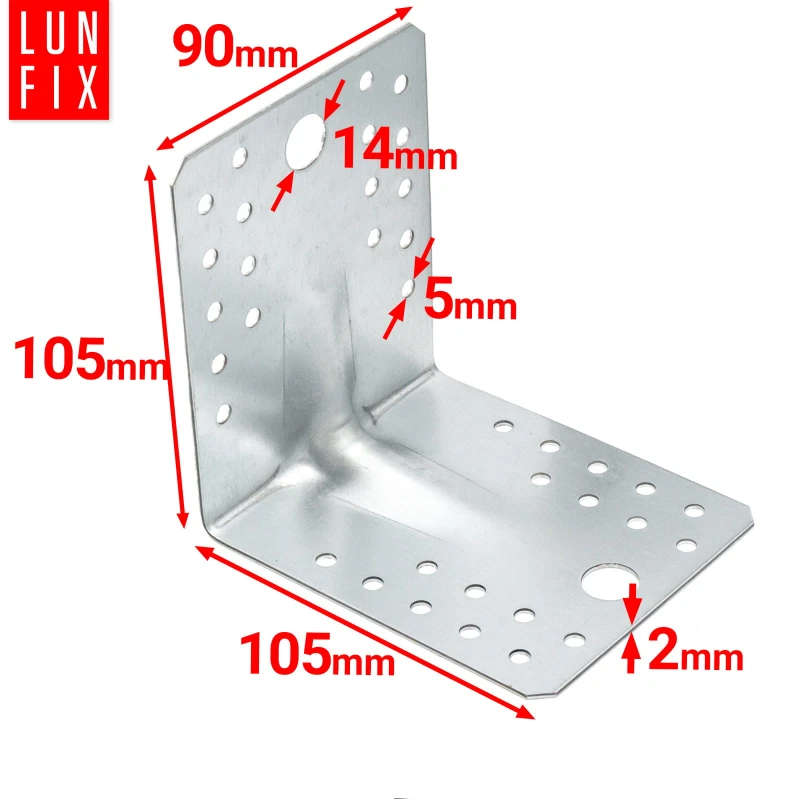Úhelník s prolisem KPL2 105x105x90x2,0 10 ks.