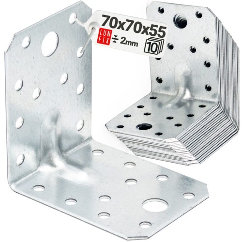 Úhelník s prolisem KPL4 70x70x55x2,0 10 ks.