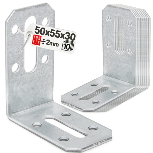 Oboustranný nastavitelný úhelník KRD1 50x55x30x2 mm 10 ks.