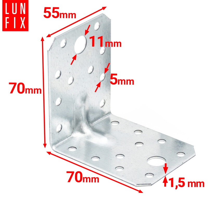 Kątownik z przetłoczeniem KPS4 70x70x55x1,5 1szt.