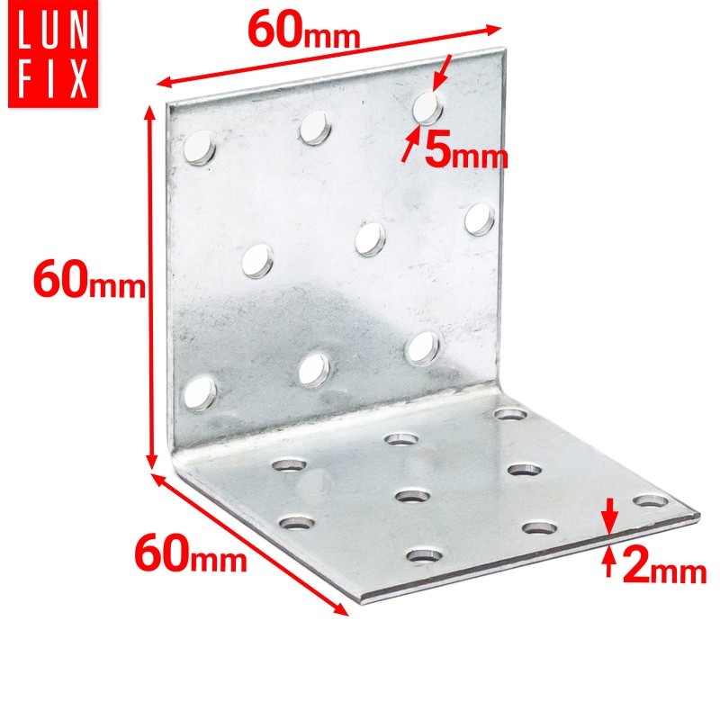 Kątownik montażowy 60x60x60x2.0 (20szt.)