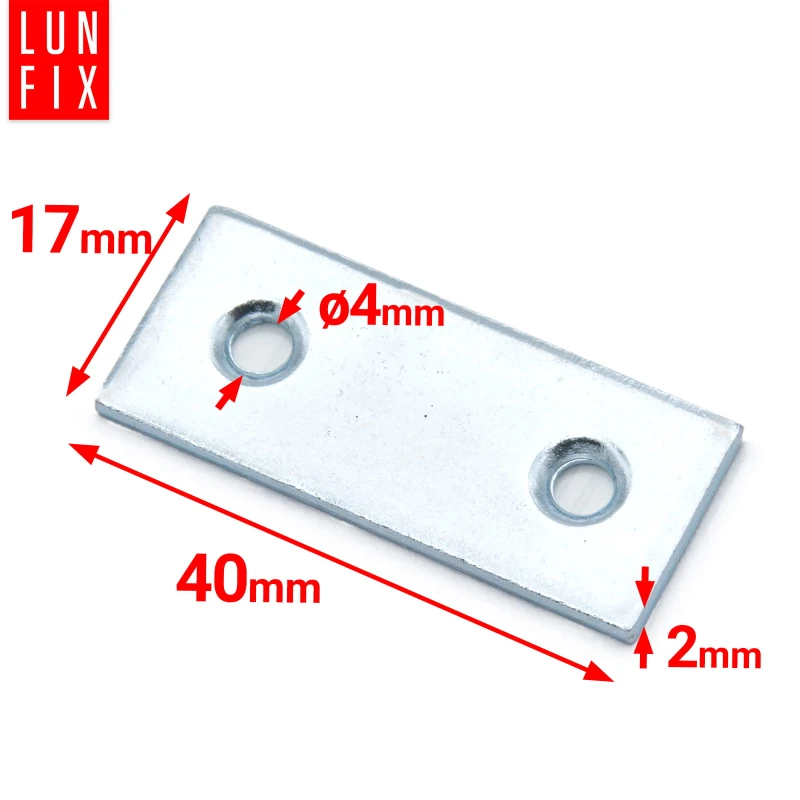 Plochá spojka 40x17x2mm LW1 (10 ks)