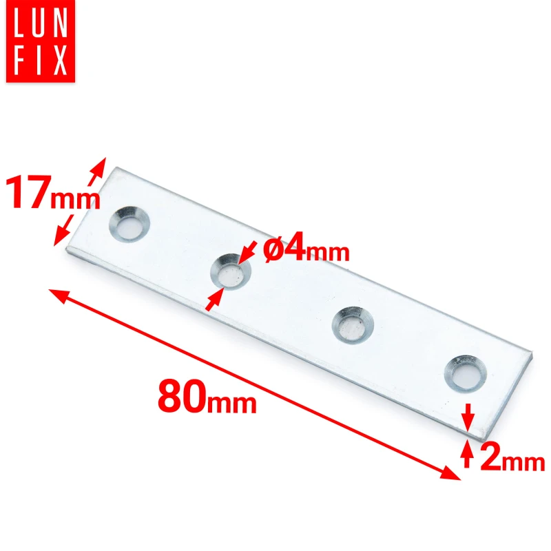 Plochá spojka 80x17x2mm LW3 50ks.