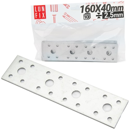 Tesařská plochá spojka 160x40x2,5 LP3 10ks.