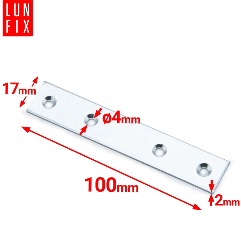 Łącznik płaski 100x17x2mm LW4 50szt.