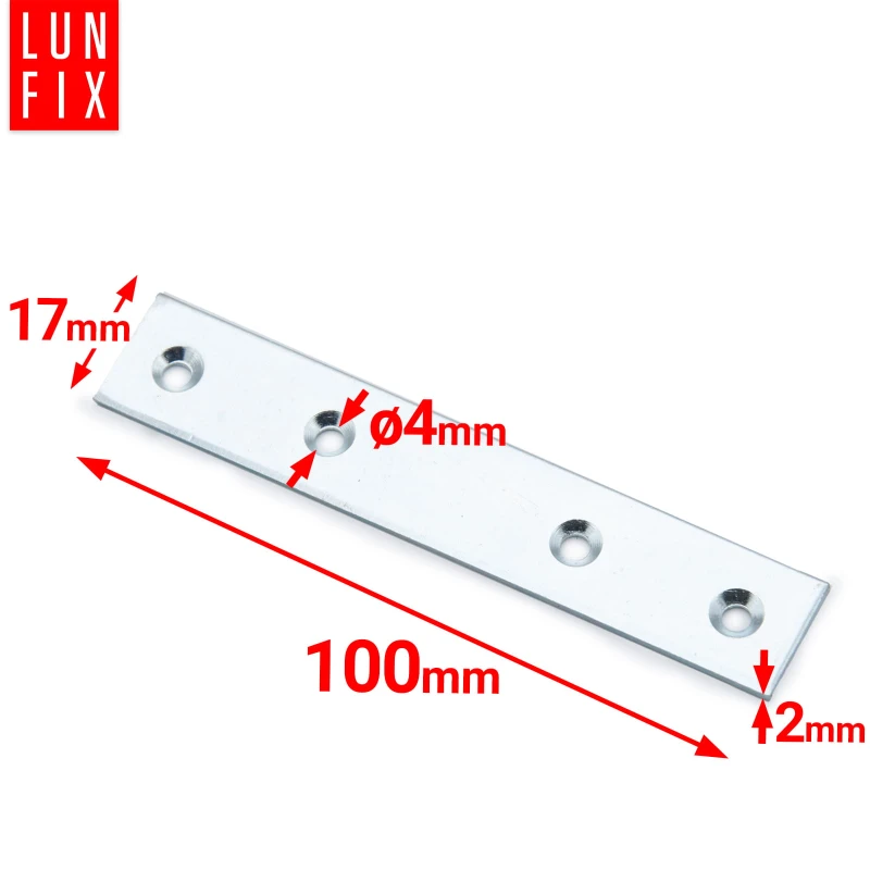 Plochá spojka 100x17x2mm LW4 50ks.