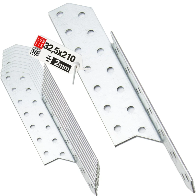 Łącznik krokwiowy LK4 ciesielski 210x32,5 mm PRAWY 10szt.