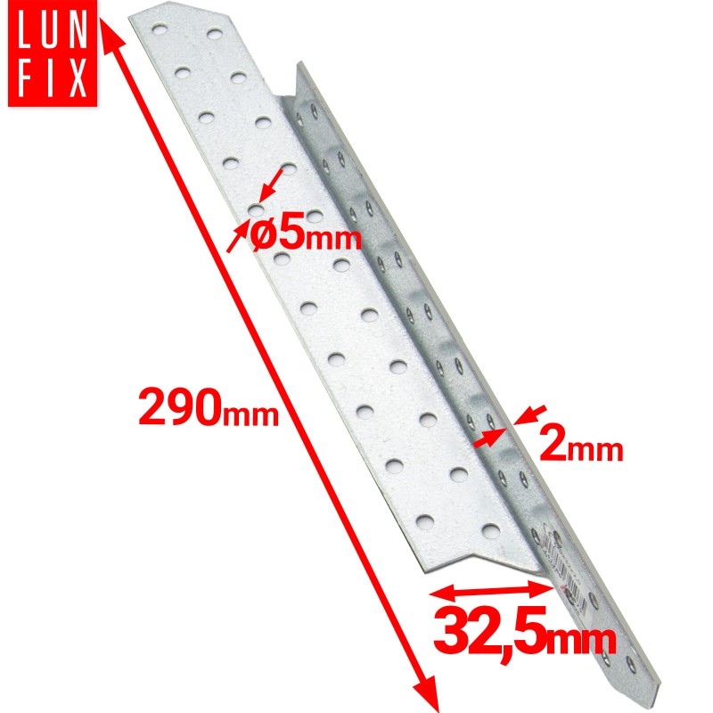 Łącznik krokwiowy LK8 ciesielski 290x32,5 mm PRAWY 10szt.