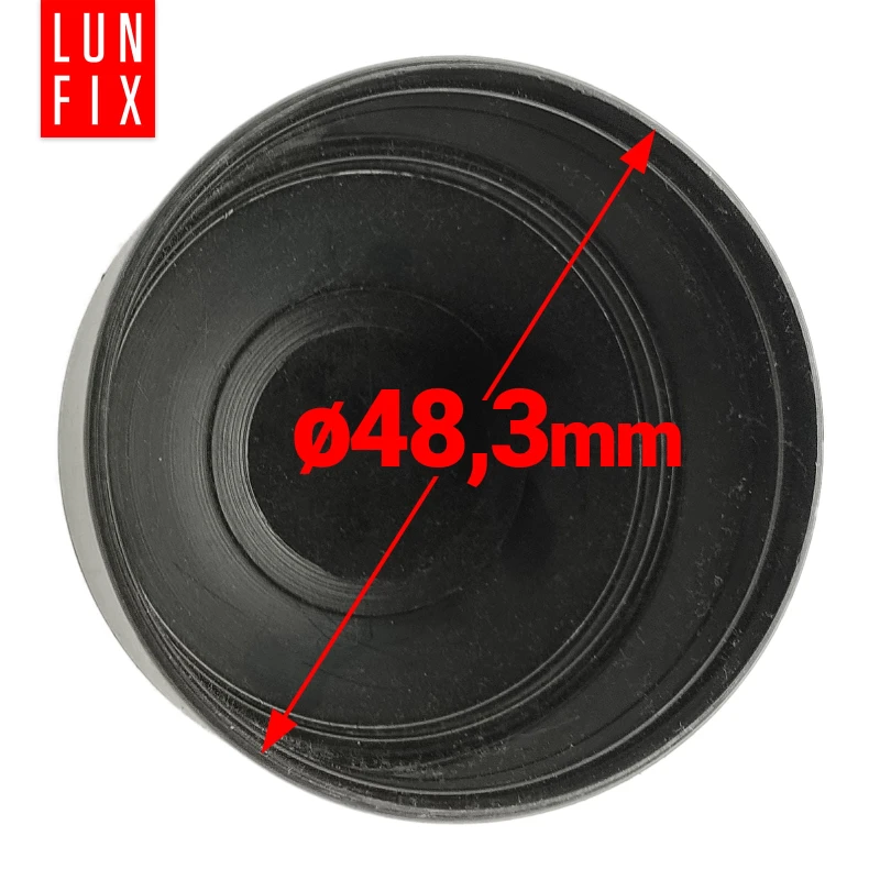 Čepička PVC na sloupek fi48 mm černá 10ks.