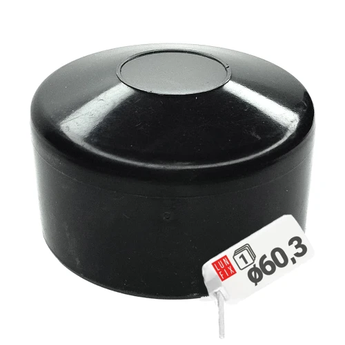 Čepička PVC na sloupek fi60 mm černá 1ks.