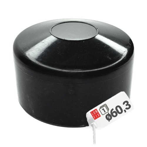 Čepička PVC na sloupek fi60 mm černá 1ks.