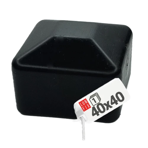 Krytka sloupku 40x40 mm černá stříška