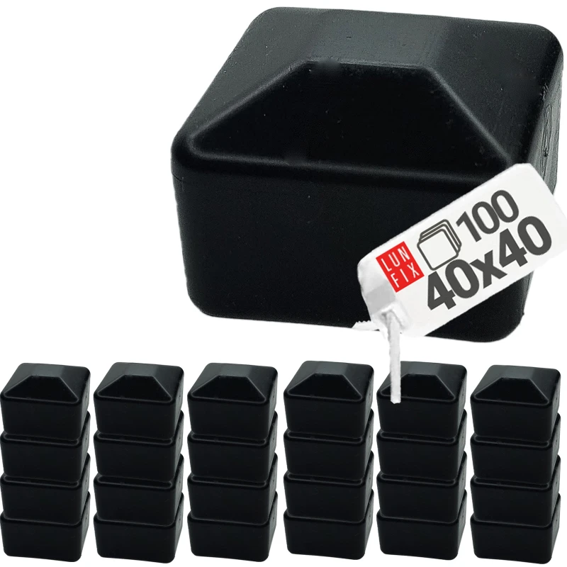 Čepička PVC na sloupek 40x40 mm černá 100ks.