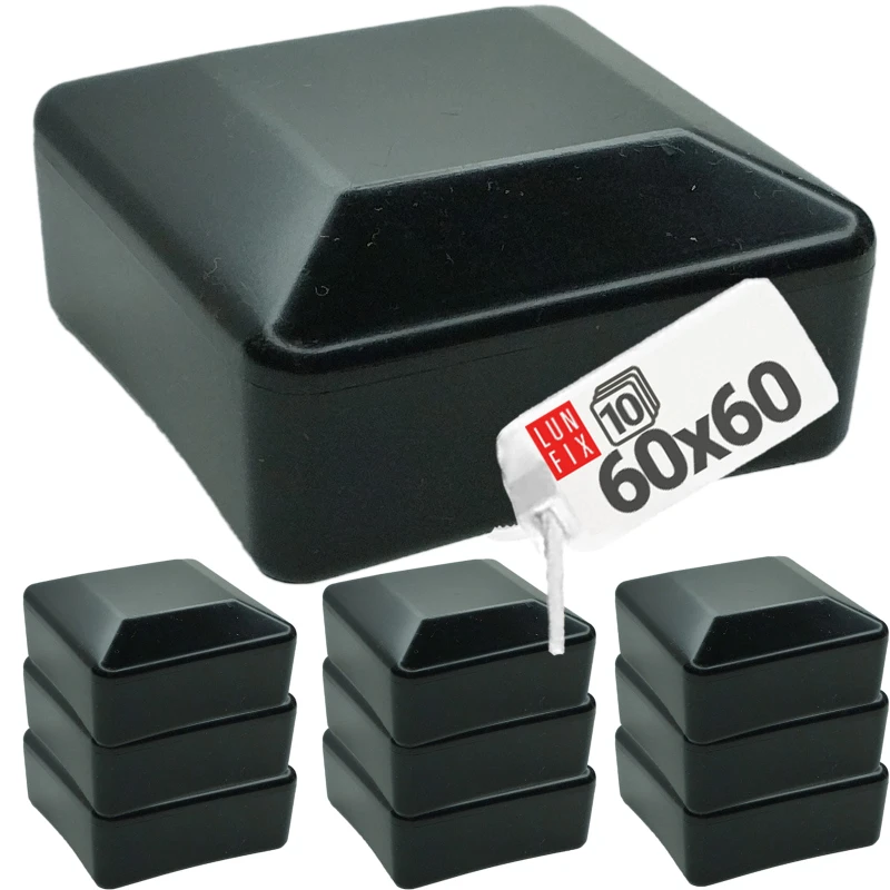 Čepička PVC na sloupek 60x60 mm černá 10ks.