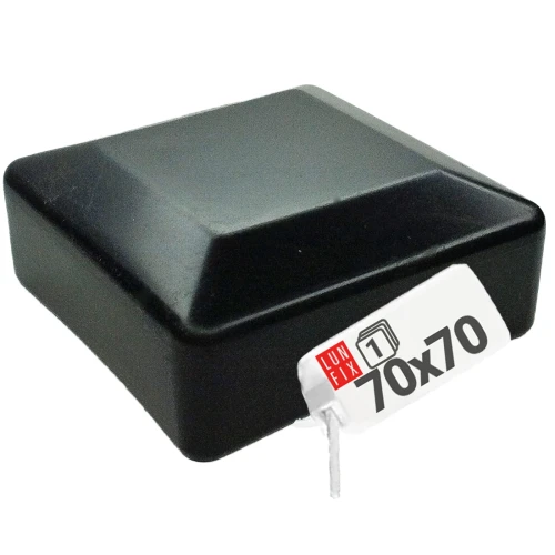 Čepička PVC na sloupek 70x70 mm černá 1ks.