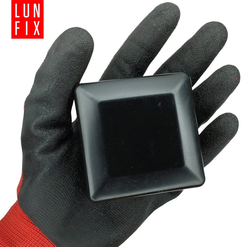 Nasadka na słupek 70x70 mm czarna daszek 1szt.