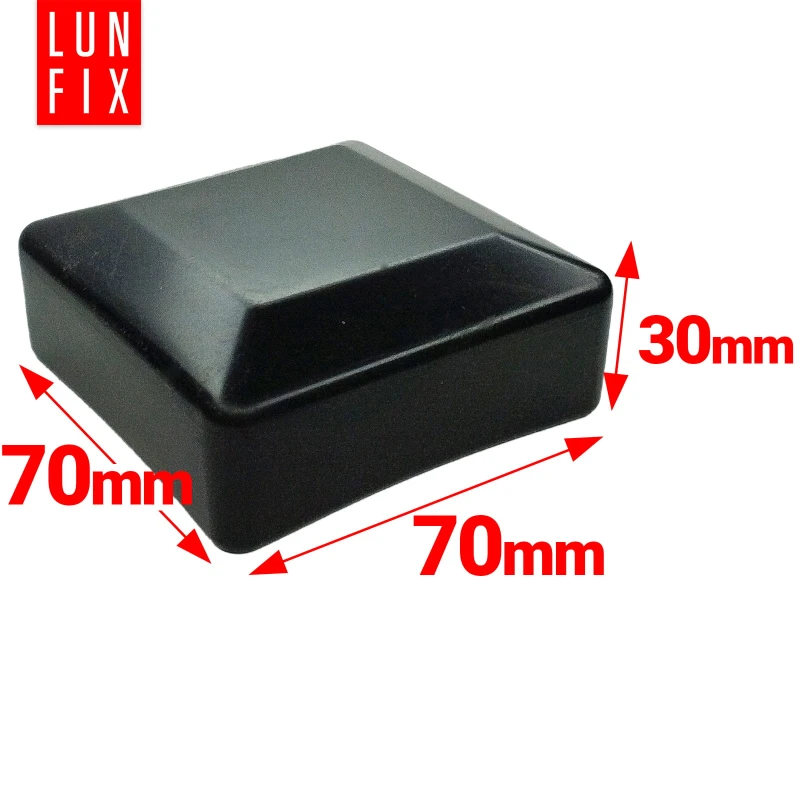 Čepička PVC na sloupek 70x70 mm černá 10ks.