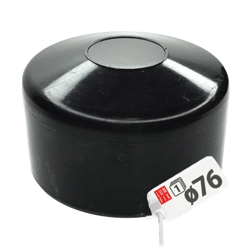 Čepička PVC na sloupek fi76 mm černá 1ks.