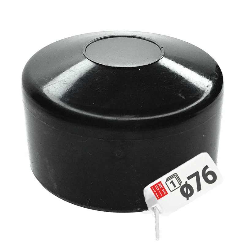 Čepička PVC na sloupek fi76 mm černá 1ks.