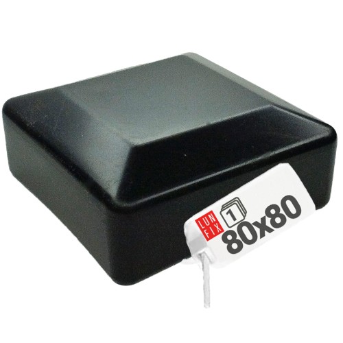 Čepička PVC na sloupek 80x80 mm černá 1ks.