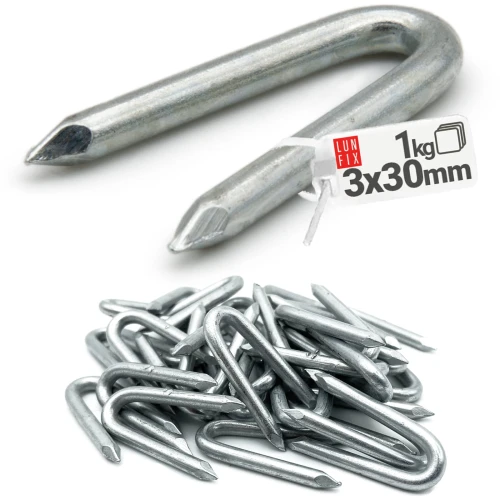 Svorky telegrafické 3,0x30mm 1kg