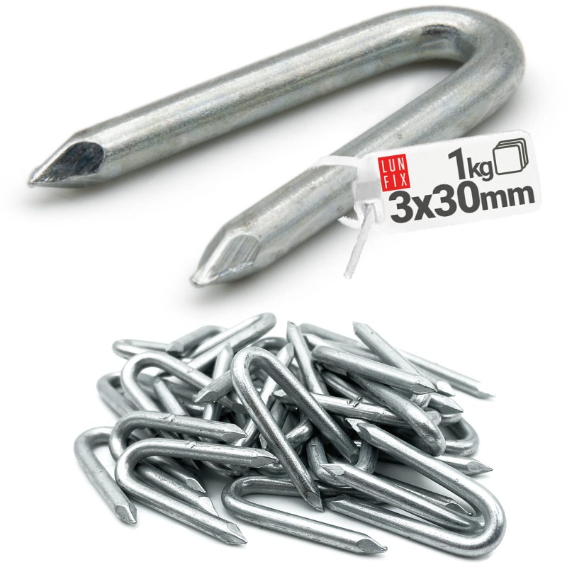 Skoble gwoździe 3.0x30 ocynkowane 1kg