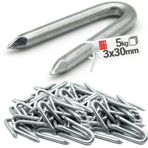 Svorky telegrafické 3,0x30mm 5kg