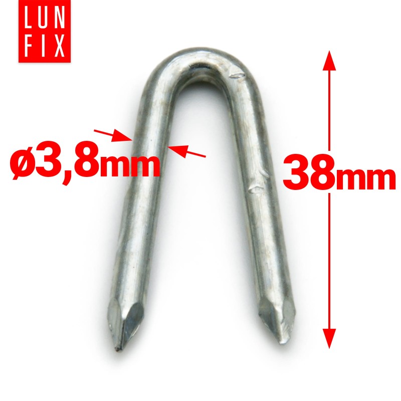 Skoble gwoździe 3,8x38 mm ocynkowane 5kg