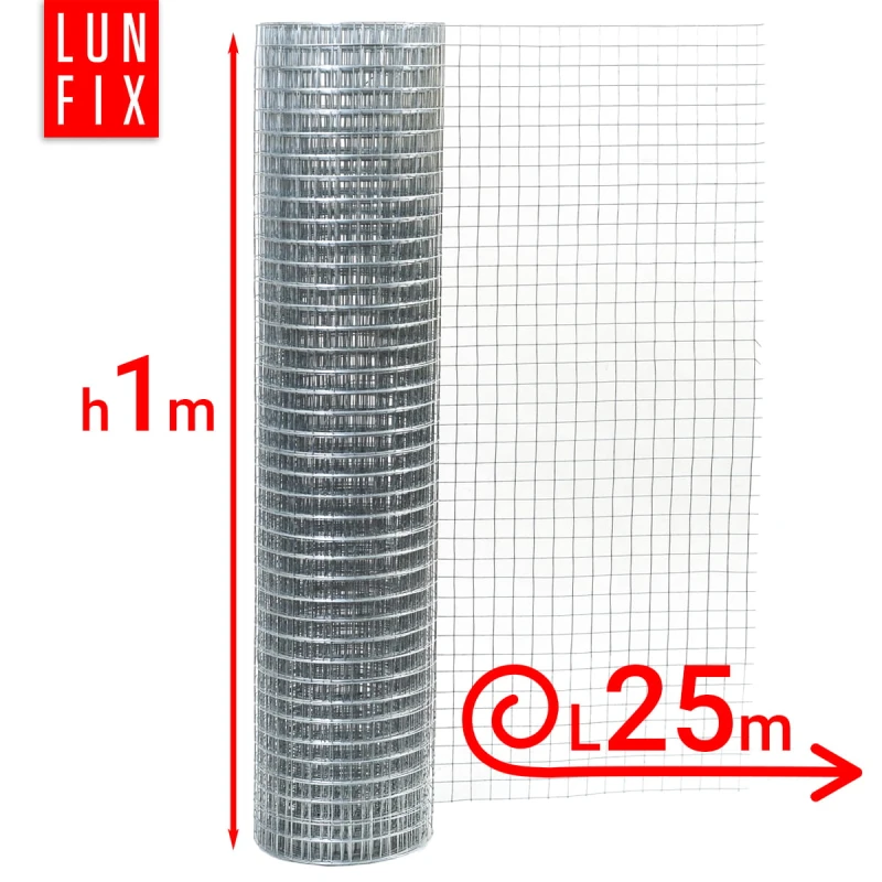 Svařované pletivo proti hlodavcům 100cm 13x13 fi 0,8mm pozinkované 25m