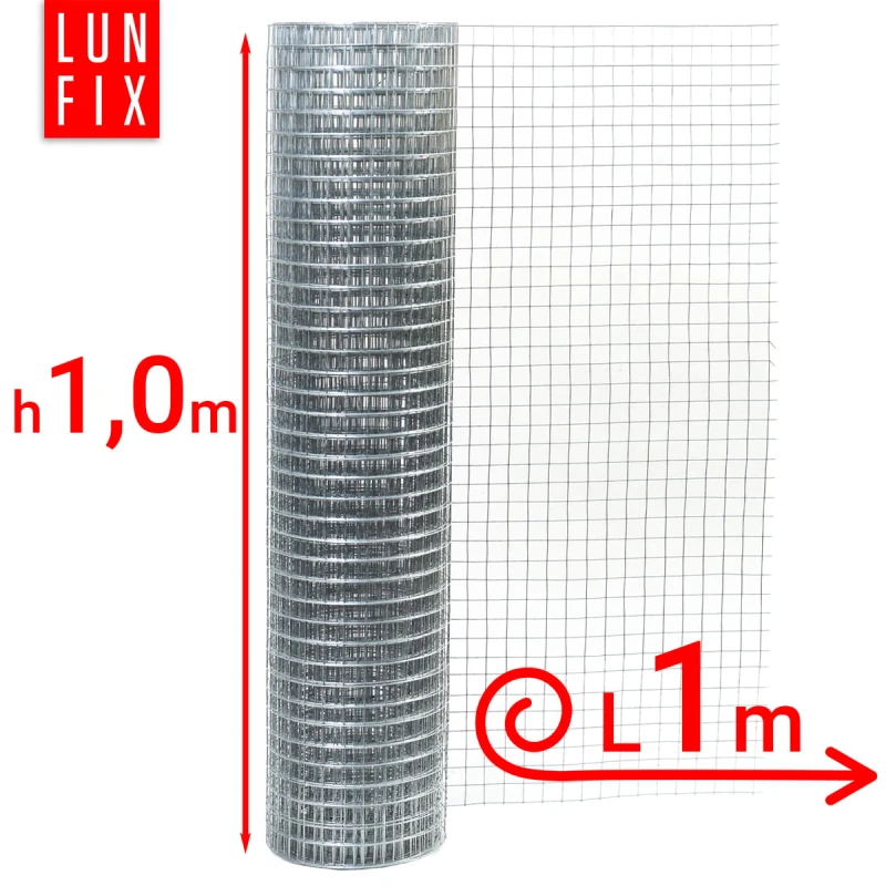 Svařované pletivo proti hlodavcům 100cm 13x13 fi 0,8mm pozinkované 1m