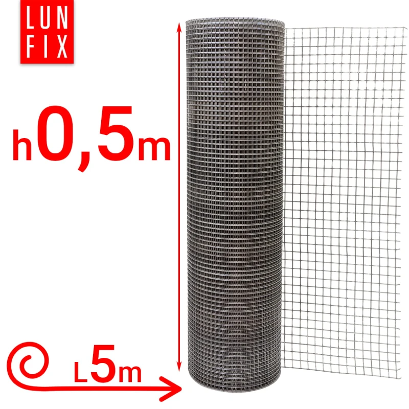 Svařované pletivo proti hlodavcům 50cm 13x13 fi 1,4 mm pozinkované 5m