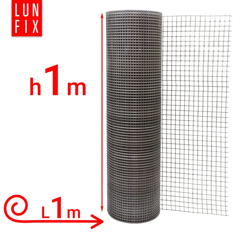 Svařované pletivo proti hlodavcům 100cm 13x13 fi 1,4mm pozinkované 1m