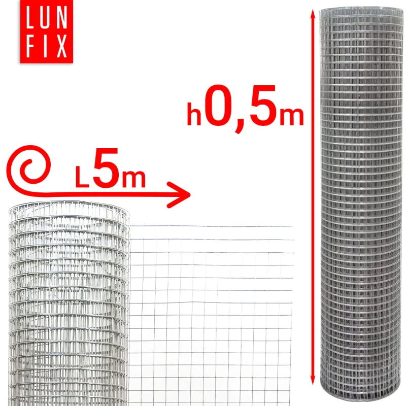 Svařované chovatelské pletivo oko 19x19 drát 1,4mm pozinkované h0,5m role 5m