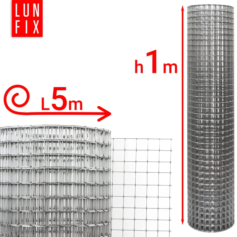 Svařované chovatelské pletivo oko 25x25 drát 1,4mm pozinkované h1m role 5m