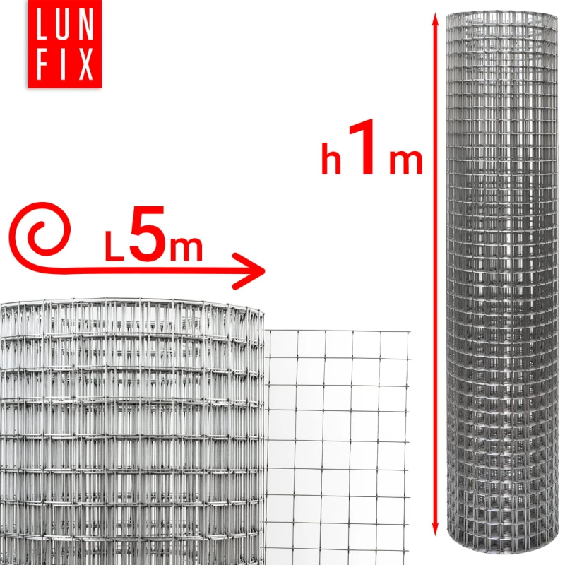 Svařované chovatelské pletivo oko 25x25 drát 1,2mm pozinkované h1m role 5m
