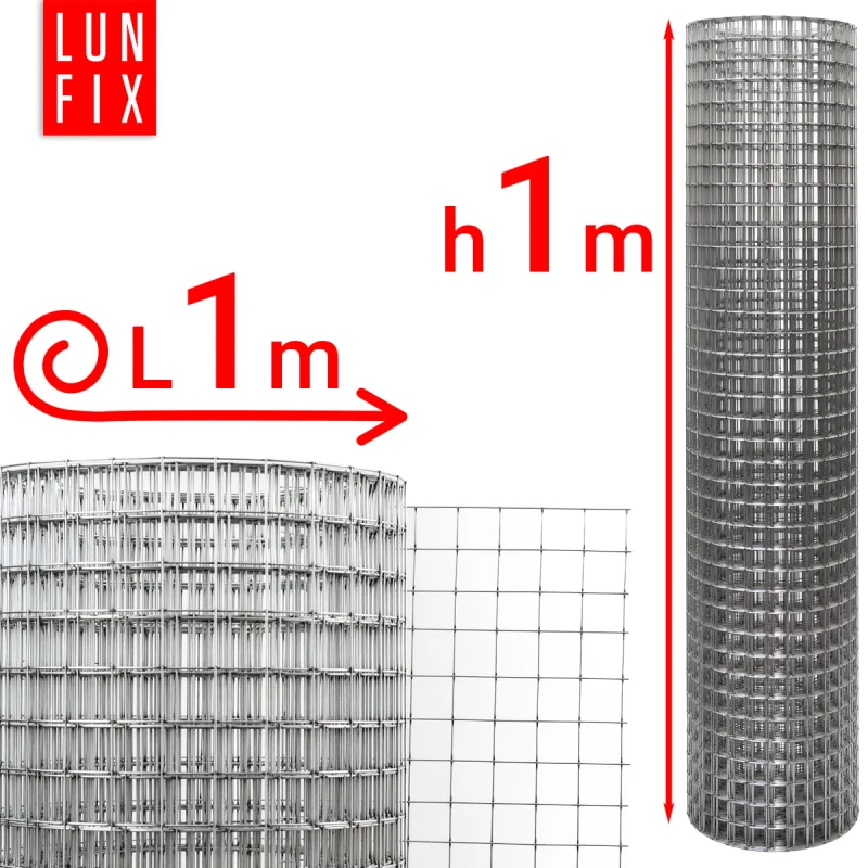 Svařované chovatelské pletivo oko 25x25 drát 1,2mm pozinkované h1m role 1m