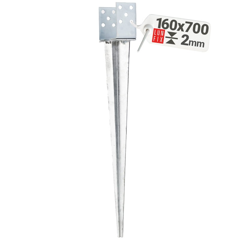 Podstawa słupa wbijana regulowana kotwa 0-170x700mm