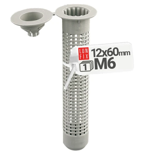 Sítko plastové pro ukotvení v dutinách 12x60mm M6