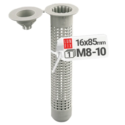 Sítko plastové pro ukotvení v dutinách 16x85mm M8-10