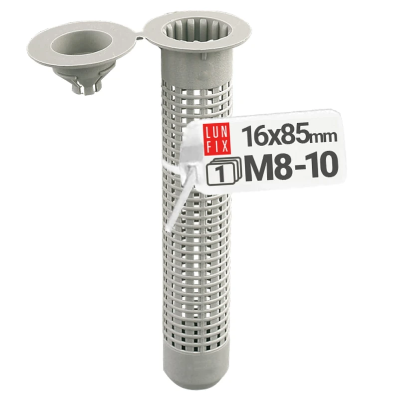 Sítko plastové pro ukotvení v dutinách 16x85mm M8-10