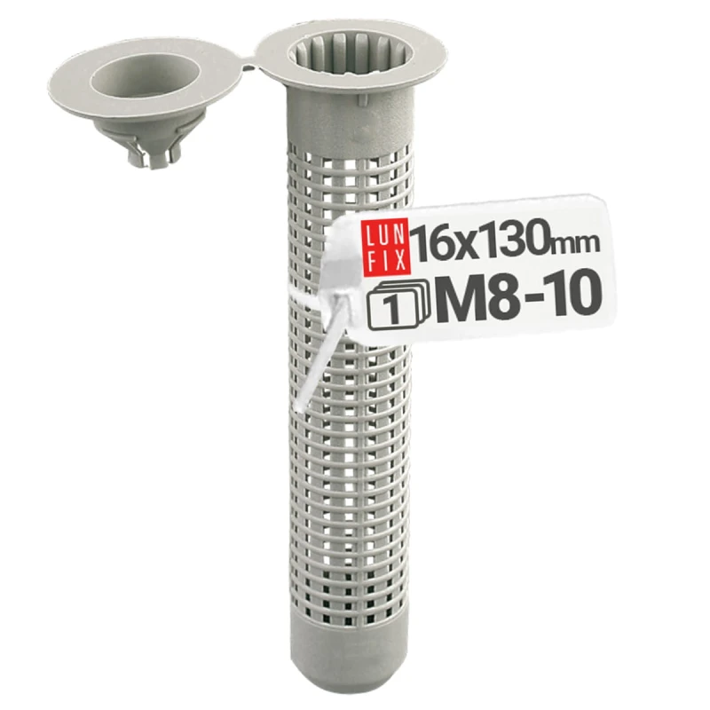 Sítko plastové pro ukotvení v dutinách 16x130mm M8-10