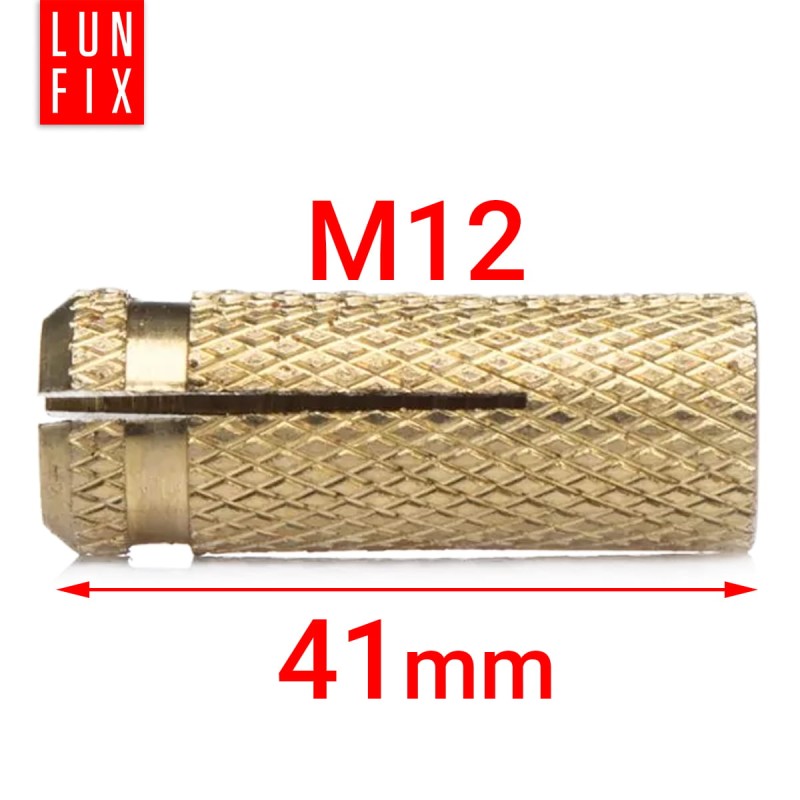 Tuleja kotwa rozporowa wbijana mosiężna M12 10szt.