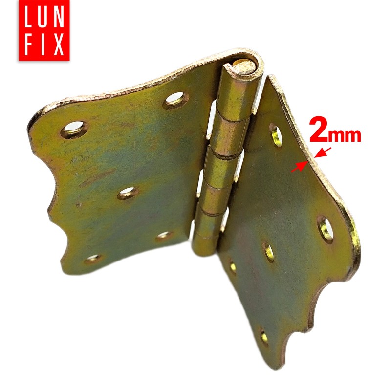 Zawias budowlany 100x100x2,0 mm ozdobny ocynkowany ZBB2 1szt.