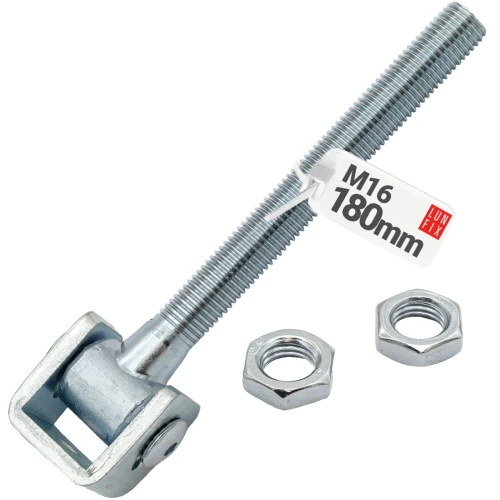 Nastavitelný závěs M16x180 mm dlouhý pro brany, branka a dveře