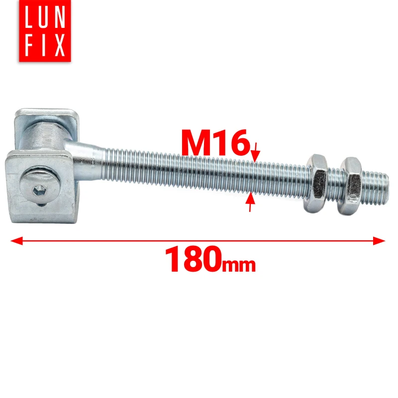 Nastavitelný závěs M16x180 mm dlouhý pro brany, branka a dveře
