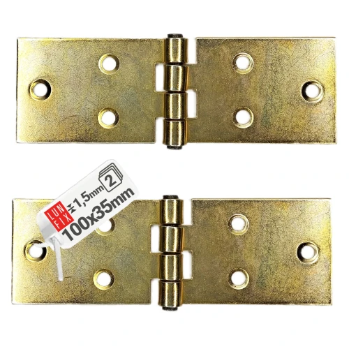 Závěs nábytkový, stavební 100x35x1,5 mm pozinkovaný 2 ks.