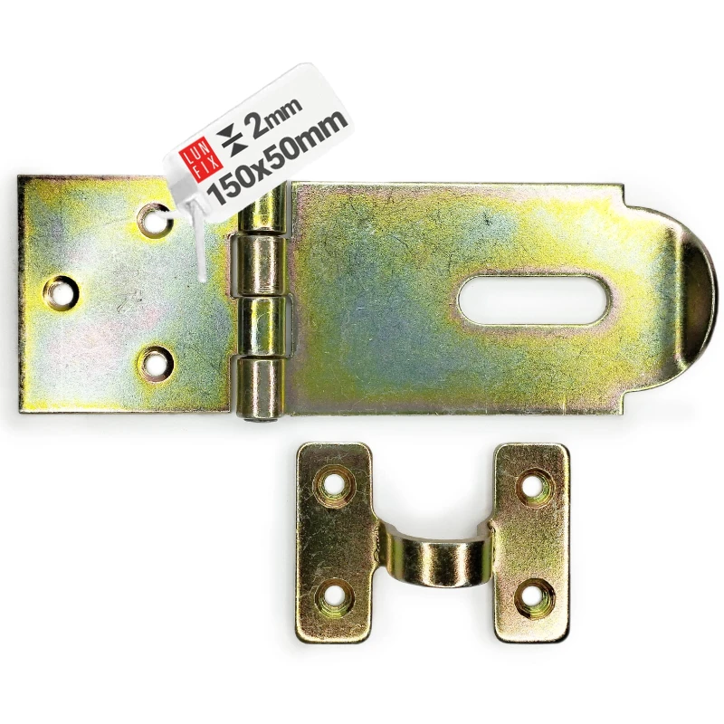 Kloubová petlice 150x50x2 mm žlutě pozinkovaná 1ks.